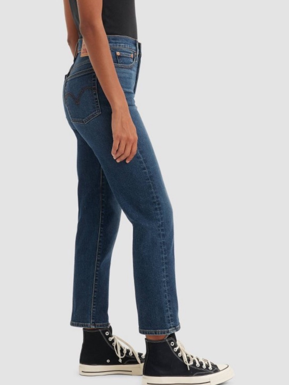 Levi's NWT 24 x 28 High-Rise WEDGIE STRIGHT Ankle MED WASH Jeans - Picture 2 of 7